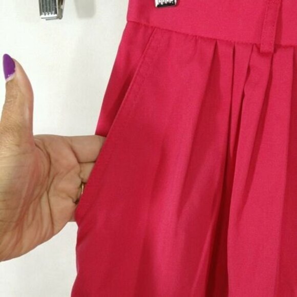 Vintage Country Suburbans Midi Skirt Button Front Women Size 14 Pink Pleated - Picture 3 of 6